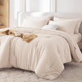MUXHOMO 7 Pieces California King Comforter Set, Seersucker Bed in a Bag Cal by MUXHOMO