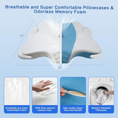 Pain Relief Cervical Pillow for Neck Support, Adjustable Ergonomic Pillow - Image 6