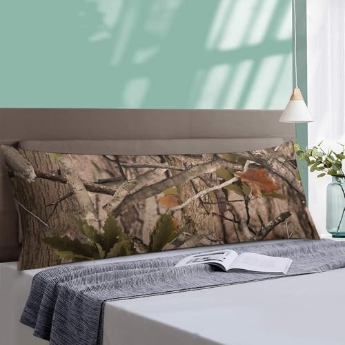 Hunting Camo Body Pillow Pillowcase Brown Camouflage Long Body Pillow Cover - Image 5
