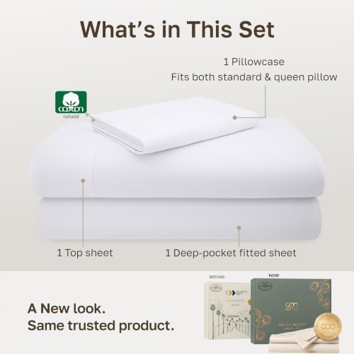 California Design Den Luxury 600 Thread Count 3 Pc Twin XL Sheets Set - Image 3