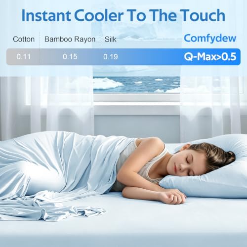 Cooling Sheet King Size Set 3 Pieces, Double-Sided Cooling Bed Sheets - Image 4