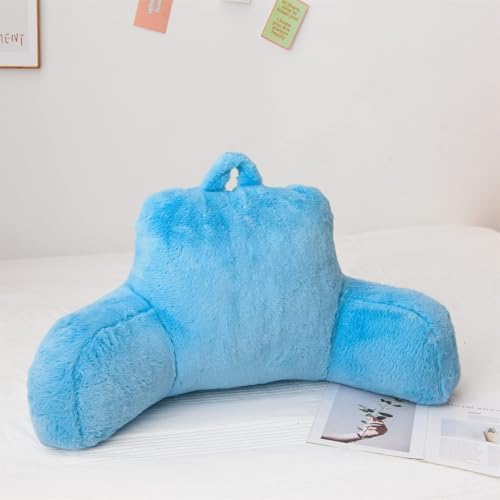 A Nice Night Babyblue Reading Pillow, 18.5" Bed Wedge Pillows - Image 3