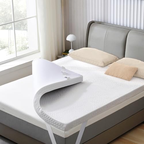 SINWEEK 2 Inch Gel Memory Foam Mattress Topper, Twin XL Size by SINWEEK