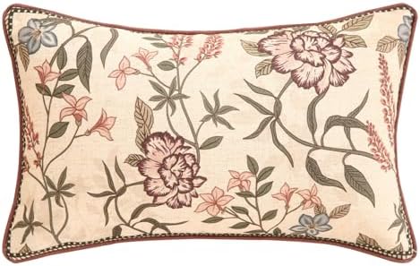 ISAENNE Designer Vintage Linen Throw Pillow Cover by Isaennehomedecoration