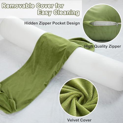 1 MIDDLE ONE Bolster Pillow for Bed, Long Round Body Pillow for Adults - Image 4