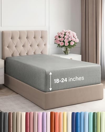 CGK Linens Deep Twin XL Fitted Sheet by CGKUnlimited