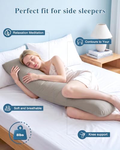 YZ HOME Weighted Body Pillow 8lbs Cooling Body Pillow - Image 2