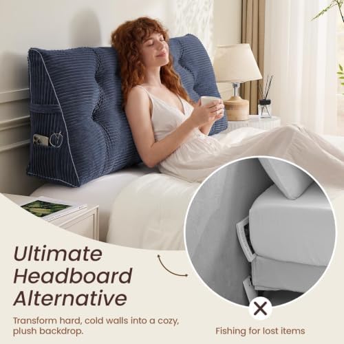 Sasttie Headboard Pillow Full, Bed Wedge Pillow Headboard - Image 4