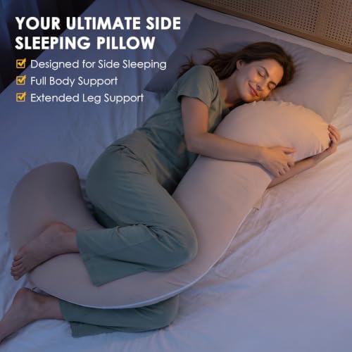 QUEEN ROSE Body Pillow for Side Sleeper, Cooling S Shaped Hug Pillow - Image 2