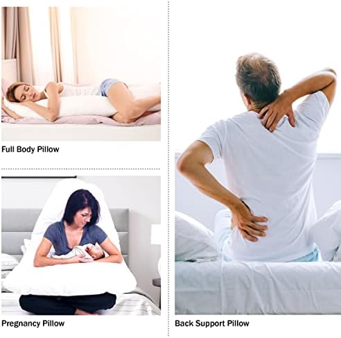 Lavish Home Full Body Pillow- 7 in 1 Jumbo Pillow - Image 2