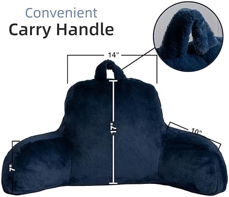 A Nice Night Navy Reading Pillow - Image 2