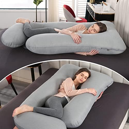 Elover U Shaped Pregnancy Pillow, Full Body Maternity Support - Image 2