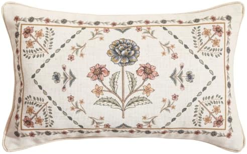 ISAENNE Designer Vintage Linen Throw Pillow Cover by Isaennehomedecoration