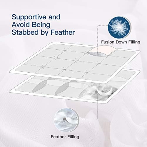 ELEMUSE Twin XL Down Feather Mattress Topper - Image 2