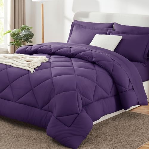 CozyLux King Comforter Set 102"x90" Purple by CozyLux