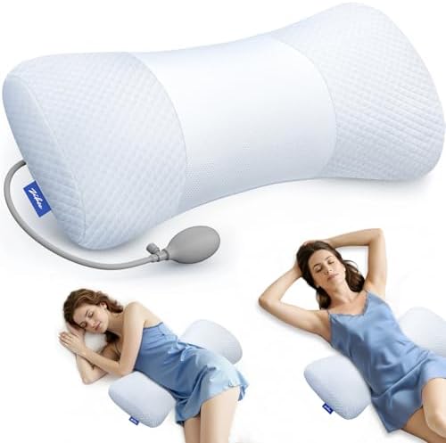 ZIKEE Inflatable Lumbar Pillow for Lower Back Pain Relief, Removable Cover by ZIKEE