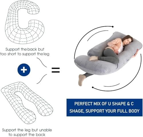 Pregnancy Pillows for Sleeping, U Shaped Full Body Maternity Pillow for - Image 2