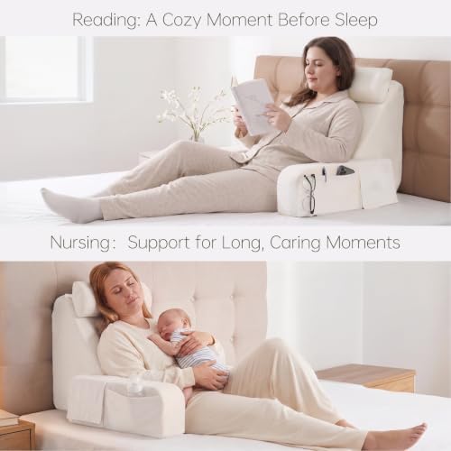 ENITYA 19" Reading Pillow for Bed - Image 5