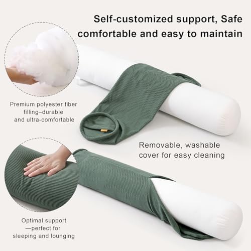 Cuddle Pillow – Corduroy Long Body Pillow - Image 3