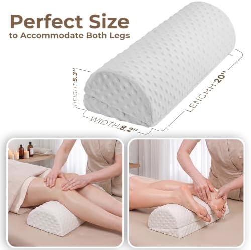 Half Moon Leg Bolster for Back Sleeping Relieve Lower Back, Knee Leg Stress - Image 3