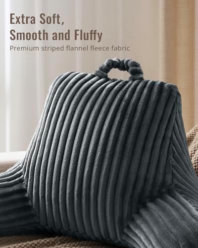 Blissful Diary Reading Pillow for Bed, Backrest Pillow, Slate Gray - Image 2