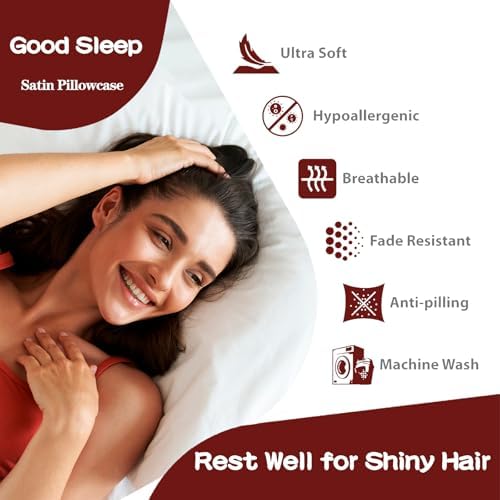 Satin Pillowcase for Hair and Skin, Softer Than Mulberry Silk Pillow Cases 2 - Image 3
