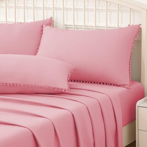 Pom Poms Pillow Shams Body Size, Soft Microfiber Shams Cover - Image 2