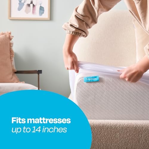 Linenspa Waterproof Mattress Protector, King Size – Fitted Sheet Style - Image 5