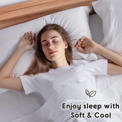 SONORO KATE 100% French Linen Queen Size Sheets Set, Extra Deep Pocket - Image 5