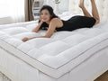 WhatsBedding 3 Inch Memory Foam Mattress Topper, 1700 GSM by WhatsBedding