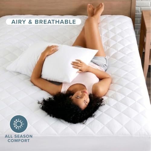 Bare Home Quilted Twin XL Mattress Pad - Image 4