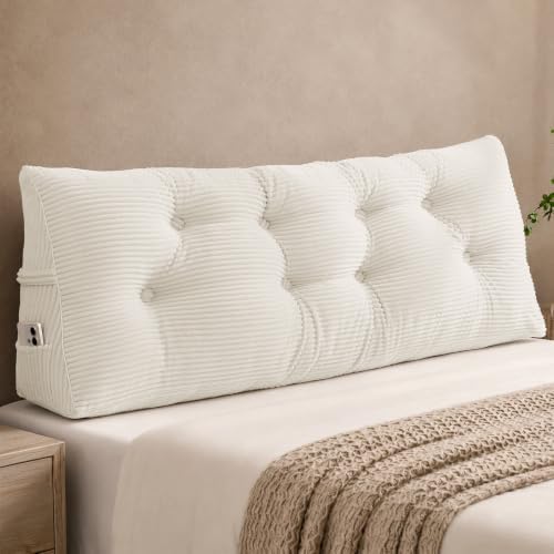 Sasttie Headboard Pillow Queen, Bed Wedge Pillow Headboard by SASTTIE