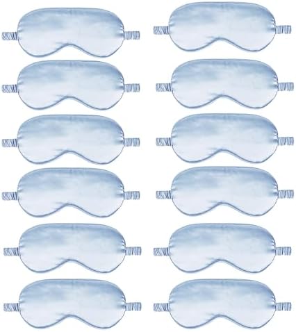 12PACK Silky Sleep Masks Satin Eye Mask Silk Eyes Cover by WJingYiJia