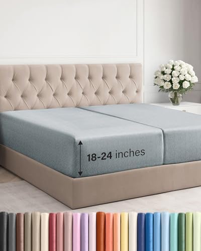 CGK Linens Extra Deep Split King Fitted Sheet Only by CGKUnlimited