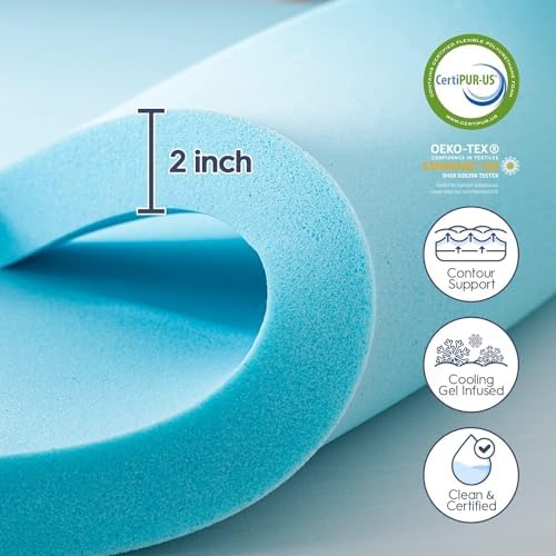 ELEMUSE 3 Inch Twin Dual Layer Memory Foam Mattress Topper - Image 4