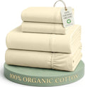 LANE LINEN Full Size Bed Sheet Set 100% Organic Cotton Soft 4pc by LaneLinen