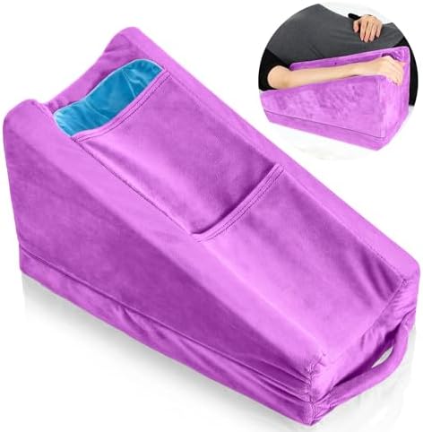 Buryeah Violet Arm Elevation Pillow 2 Pocket, Plush Material by Buryeah
