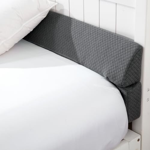 HOMBYS Wedge Pillow Headboard for Bed Gap, Foldable Bed Wedge Gap Filler King by HOMBYS