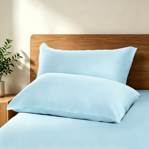 Bamboo Viscose Zipper Pillow Cases Standard Size Set of 2 - Image 5