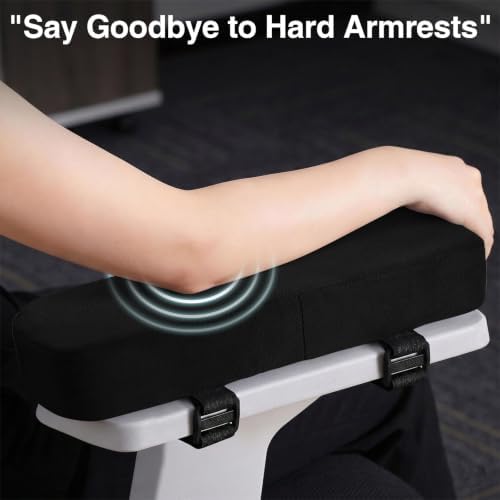 Smiry Memory Foam Office Chair Armrest Pads, Non-Slip Armrest Cushion - Image 4