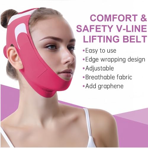 ROWMATE Graphene V-Line Mask Chin Up Mask V Shaped Face Mask Chin Strap - Image 2