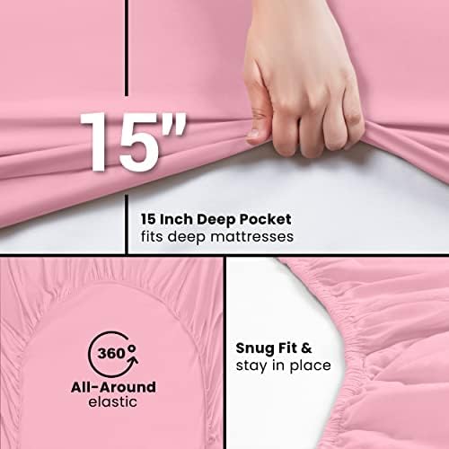 Queen Fitted Sheet, Ultra Soft Fits Up to 15 Inch Deep Pocket - Image 3