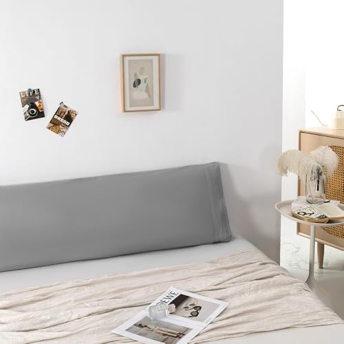 Body Pillowcase, Dark Grey, 1 Pack, Long Pillow Cover - Image 7
