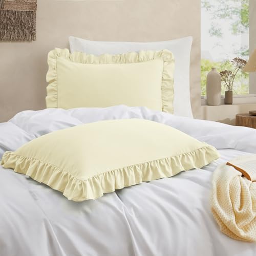 Ruffled Pillow Cases, King 20"x36" - Image 2