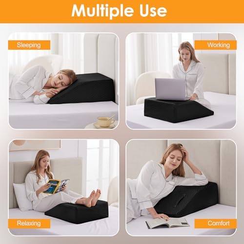 Ruqmuis Leg Elevation Pillow for After Surgery, 10inch Foam Leg Elevating - Image 4