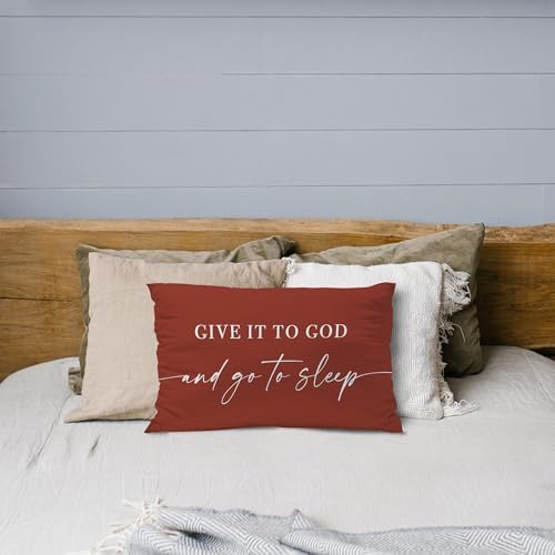 Knibeo Give It to God and Go to Sleep, Decorative Pillows Covers - Image 5