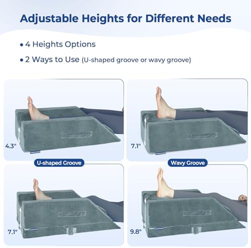 KingPavonini 4-Height Adjustable Leg Elevation Pillow, Single Leg - Image 5