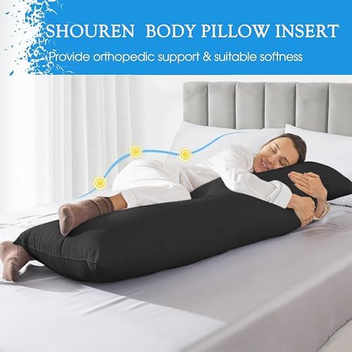 SHOUREN Large Body Pillow, Long Bed Pillow - Image 3