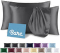 Bare Home Satin Pillowcases Zipper by BareHome