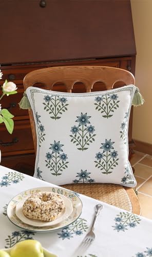 ISAENNE Designer Vintage Linen Throw Pillow Cover - Image 6